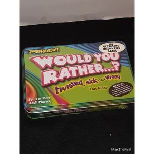 Zobmondo Would You Rather? Twisted, Sick Wrong Late Night Edition ADULT GAME